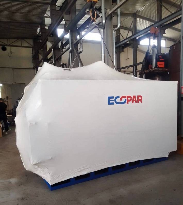 Промышленный паровой котёл ECO-PAR 1500 отправляется на производственное предприятие в Дербент